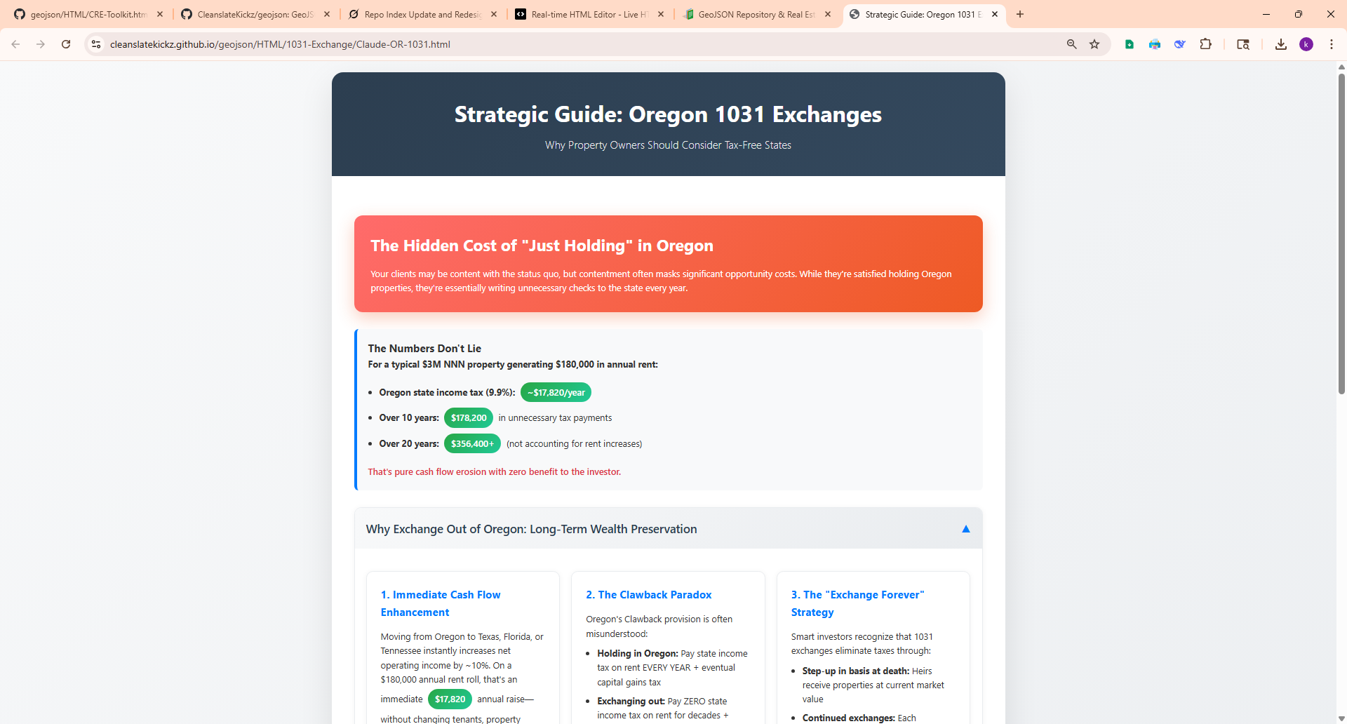 Oregon 1031 Claude